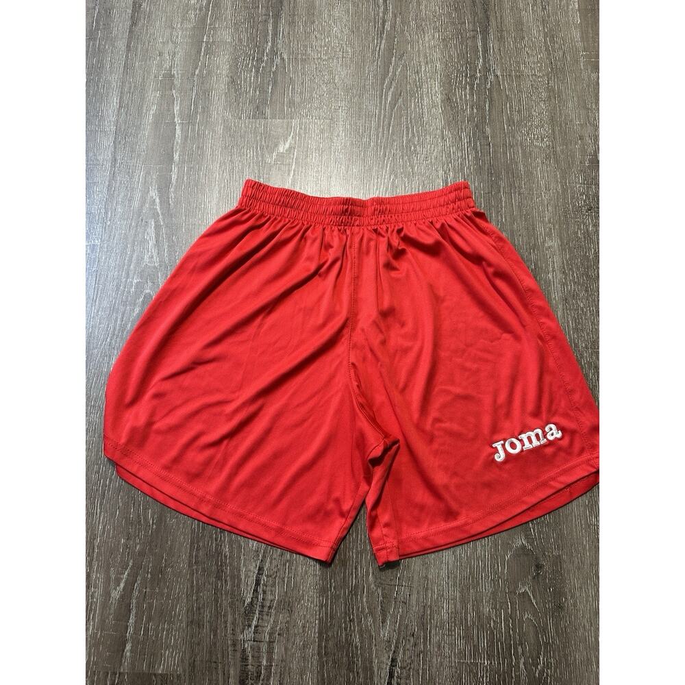 Joma Soccer Training Shorts Red Athletic Football Gym Size S